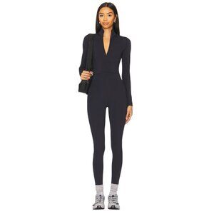 WellBeing + BeingWell WarmWell Olivos Zip Up Jumpsuit in Black XXSmall New Women